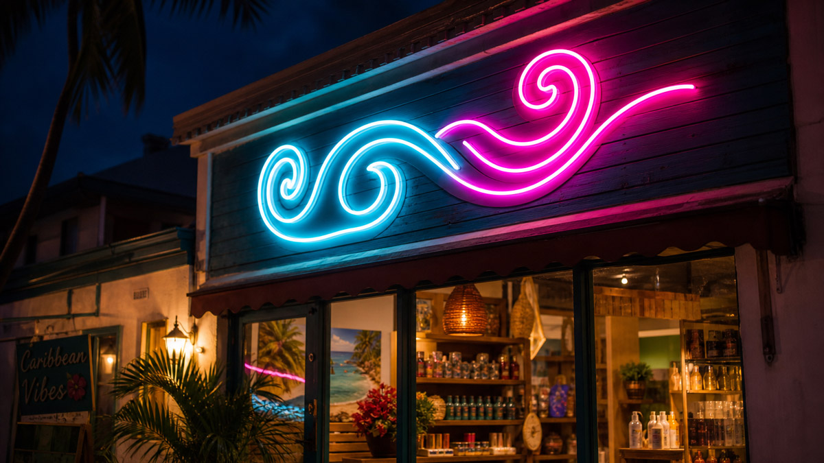 Enseigne Néon LED en Guadeloupe