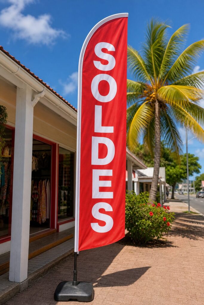 Oriflamme personnalisée en Guadeloupe