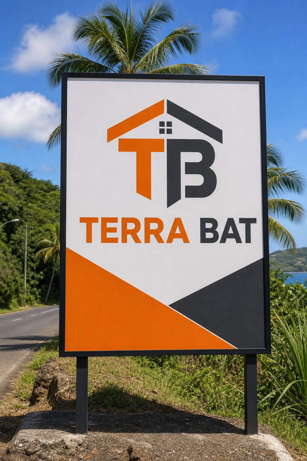 Panneau publicitaire en Guadeloupe