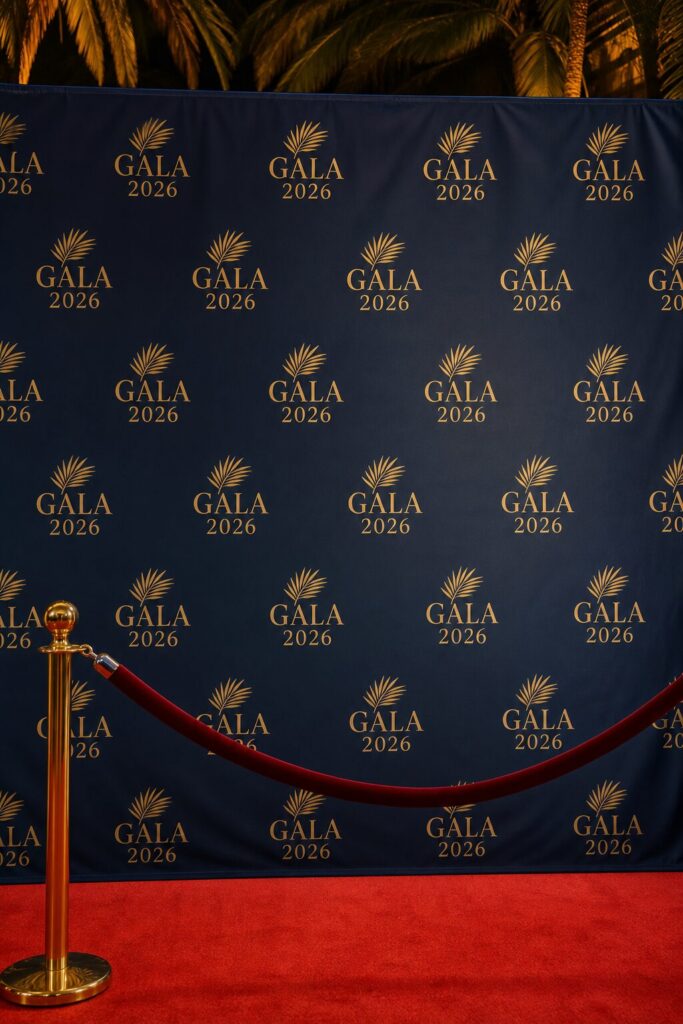 Photocall et mur de presse en Guadeloupe