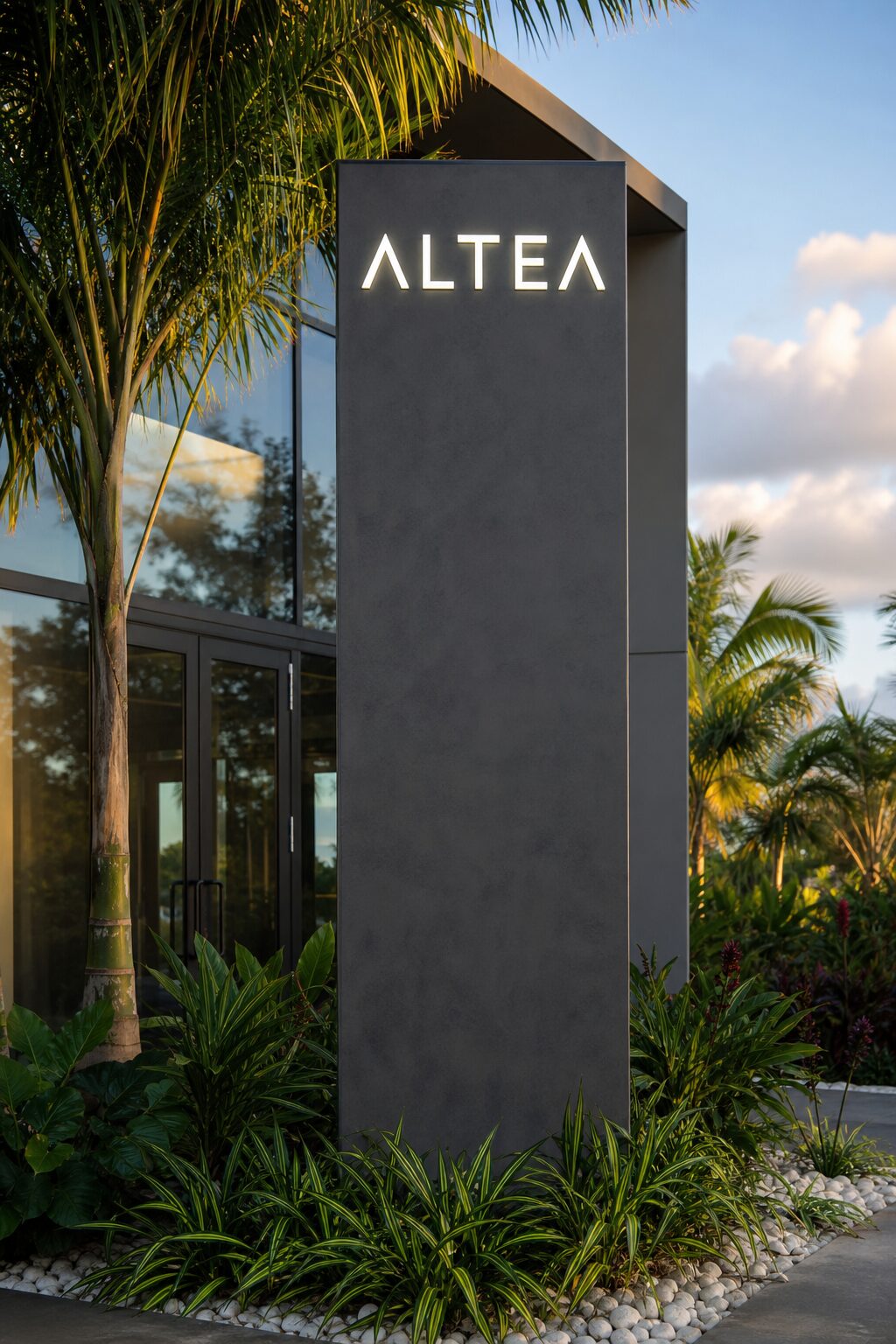 Signalétique extérieure et totem en Guadeloupe