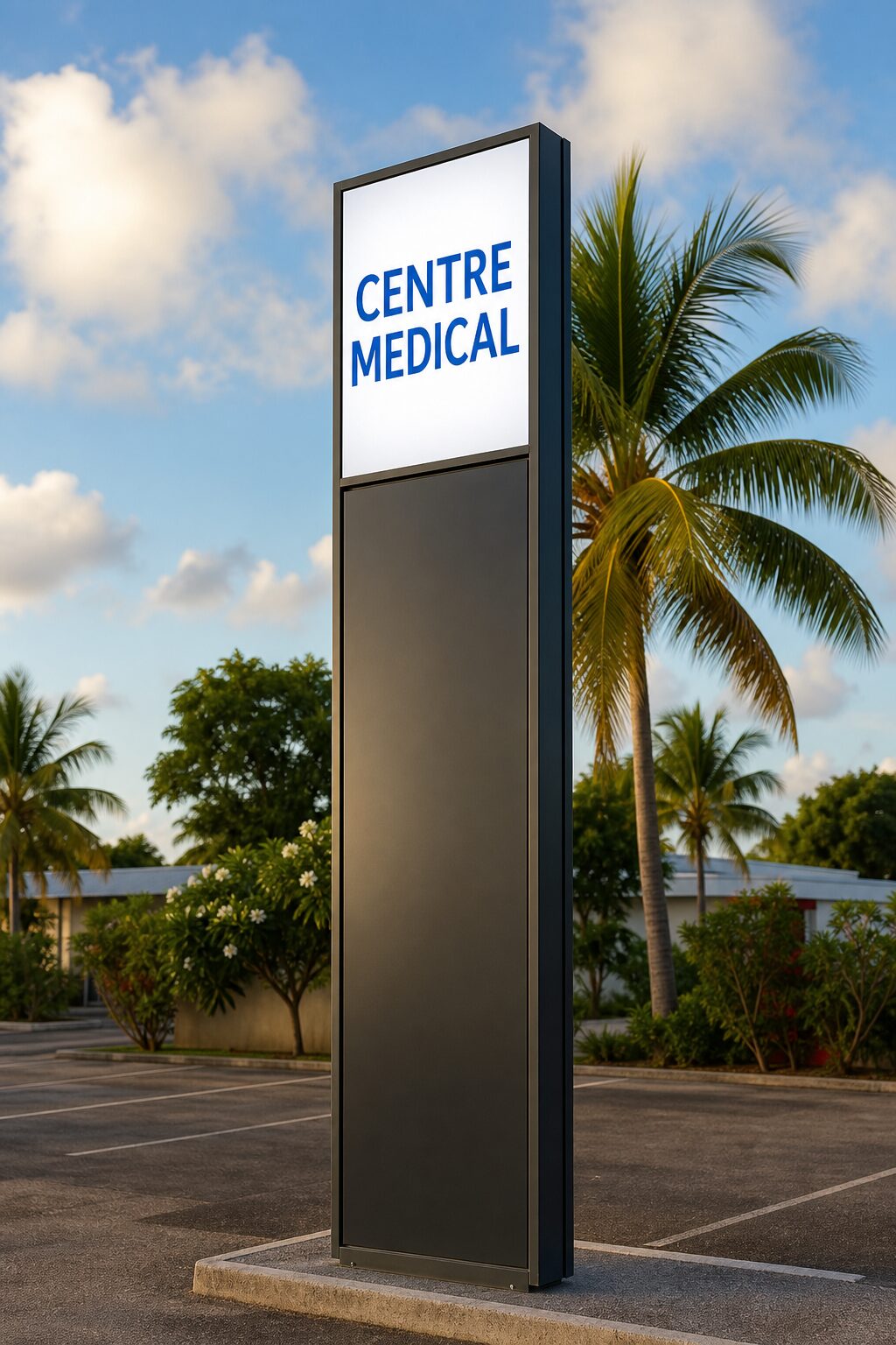 Totem publicitaire en Guadeloupe