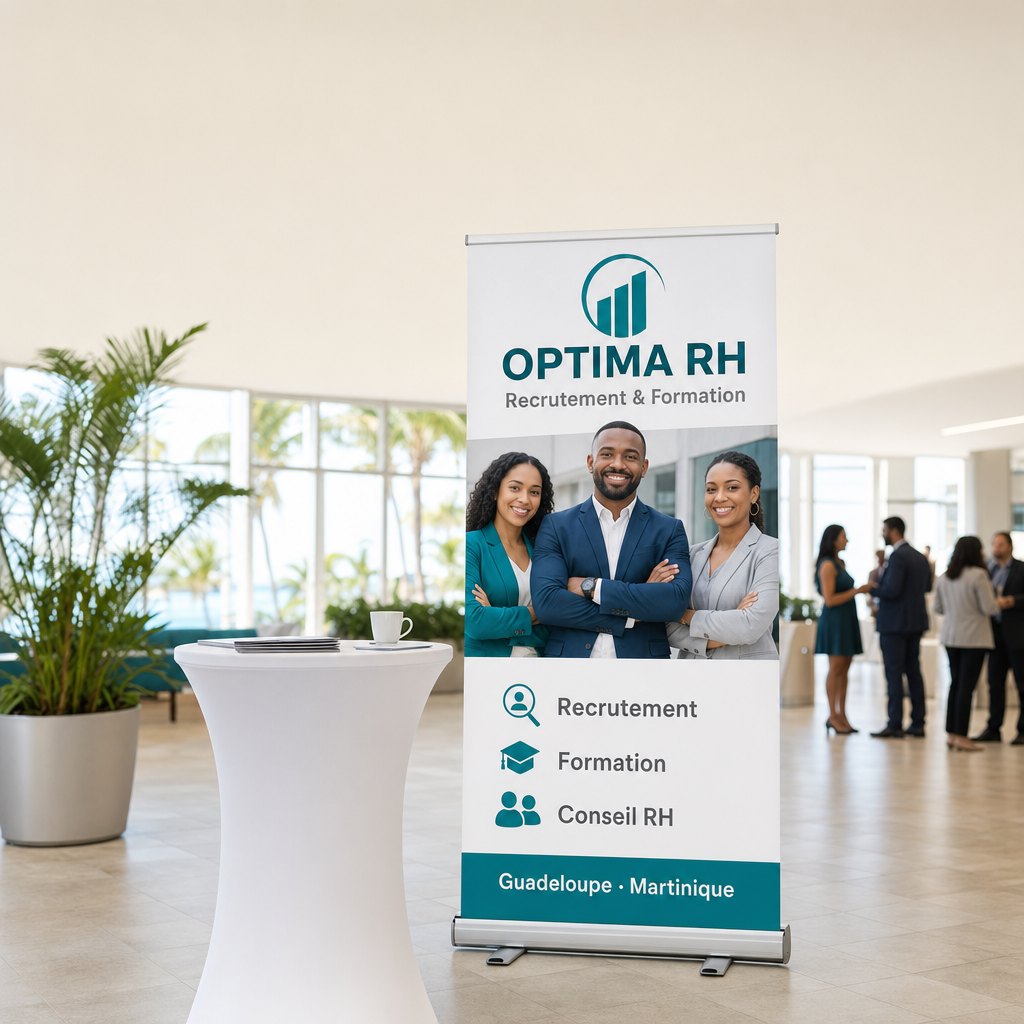 Roll-up corporate pour salon professionnel